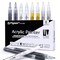 8 Pieces 0.7mm Acrylic Paint Pens Black & White & Gold & Silver, Paint Marker Extra Fine for Rock Painting, Stone, Ceramic, Glass, Wood, Blackboard, Fabric, Metal, Paper, Drawing, DIY Art